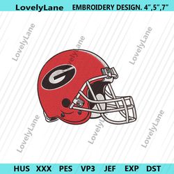 georgia bulldogs football helmet logo machine embroidery