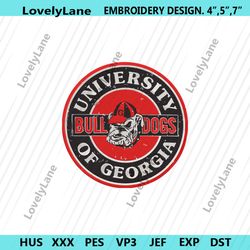 university georgia bulldogs embroidery files, ncaa embroidery files, georgia bulldogs file