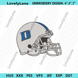 duke blue devils football helmet logo machine embroidery