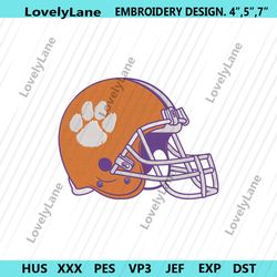 clemson tigers helmet logo machine embroidery