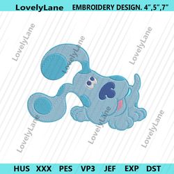 blues clues machine embroidery file instant, blues clues cartoon embroidery download instant, cartoon character embroide
