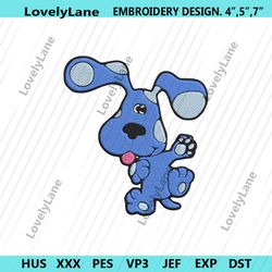 blues clues dog embroidery digitals, blues clues machine embroidery download designs, blues clues cartoon embroidery ins
