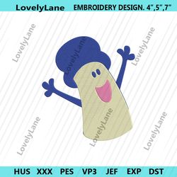 mr salt blues clues embroidery instant file, blues clues cartoon embroidery file, blues clues machine embroidery downloa