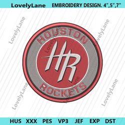 houston rockets logo machine embroidery design, houston rockets logo embroidery design , nba houston rockets file downlo