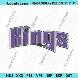 sacramento kings jersey machine embroidery design, sacramento kings basketball embroidery design, nba sacramento kings e