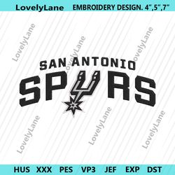 san antonio spurs wordmark logo embroidery instant, san antonio spurs embroidery design download, nba embroidery instant