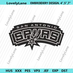 san antonio spurs logo symbol embroidery digital files, san antonio spurs embroidery design download, nba digital embroi