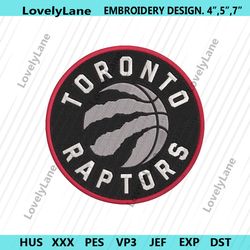 toronto raptors logo machine embroidery design, toronto raptors embroidery design, nba toronto raptors embroidery instan