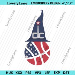 washington wizards nba lgo embroidery instant, washington wizards embroidery design, nba instant design embroidery digit