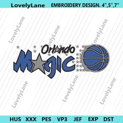 nba orlando symbol machine embroidery file downloads, orlando magic embroidery design, nba logo embroidery download inst