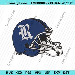 rice owls helmet embroidery digitizing instant download.