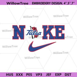 Nike Tulsa Golden Hurricane Logo NCAA Embroidery Design File