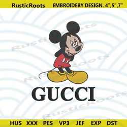 mickey embarrassed gucci logo basic embroidery design file