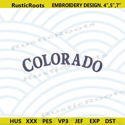 colorado rockies transparent logo machine embroidery design