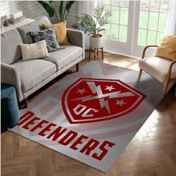 Dc Defenders Xfl Nfl Area Rug Living Room Rug US Gift Decor