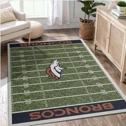 denver broncos rug football rug floor decor the us decor