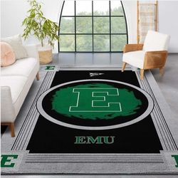 Eastern Michigan Eagles Ncaa Team Logo Nice Gift Home Decor Rectangle Area Rug