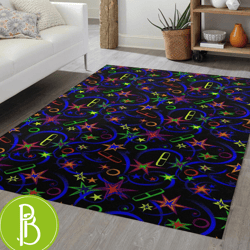 arcade stars rug bowling alley and retro arcade themed carpet