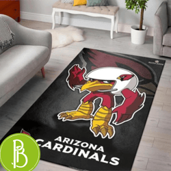 arizona cardinals rusher nfl rush zone character rug stylish living room decor