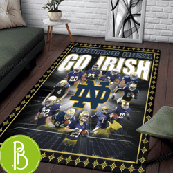 classic notre dame fighting irish rug simple elegance for any room