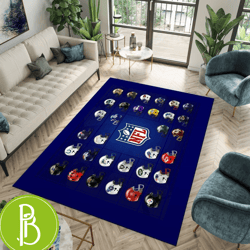 football rug nonslip decorative carpet living room american football