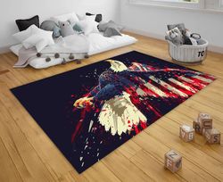 eagle american flag rug, freedom symbol rug, eagle flag rug, american flag rug, eagle carpet