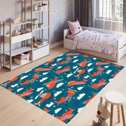 airplane rug, sky, jet rug, space rug, cloud, kids room, mountain patterned, custom rug, home decor rug, modern rug