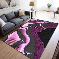 amazing jordan rug, pink air jordan rug, legend jordan rug, unique jordan rug, rare design jordan, custom gift rug