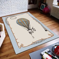 hot air balloon rug, balloon rug, abstract rug, custom rug, home decor rug, modern rug, non slip rug, popular rug