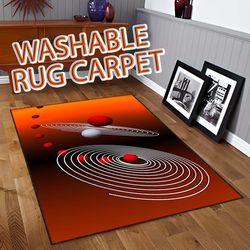 Science Rug, Education Rug, Milky Way Galaxy Rug, 3d Wortex Rug, Illusion Rug, Optical Illusion Rug, 3d Printed Rug