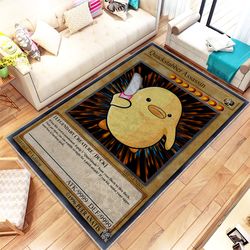 quackstabber assassin rug, magic card baby duck decoration, funny customizable rugs