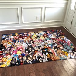 anime rug, manga rug, kids room rug, popular rug, home decor rug, modern rug, gift rug, christmas gift rug, area rug