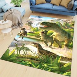 dinosaur carpet,modern rug,decorative rug, kids rug,kids room decor, minimalist rug, animals rug,area rug, kids room rug