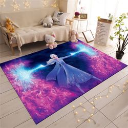 elsa rug,anna rug,pink rug,kids room rug,girl room rug,personalized rug,popular rug,bestseller, nursery rug,gift for kid