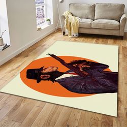 gangster monkey rug, animal rug, cartoon rug, popular rug, home decor rug, modern rug, gift rug, christmas gift rug