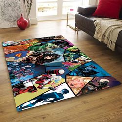 justice league rug, d.c rug, movie rug, popular rug, home decor rug, modern rug, gift rug, christmas gift rug, area rug