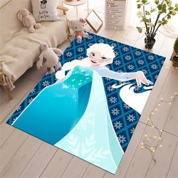 elsa rug,blue rug,kids room rug,girl room rug,personalized rug,popular rug,bestseller, nursery rug, gift for kids