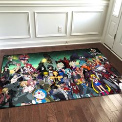 manga rug, anime rug, kids room rug, popular rug, home decor rug, modern rug, gift rug, christmas gift rug, area rug