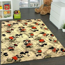 mickey and minnie mouse rug, cartoon rug, popular rug, home decor rug, modern rug, gift rug, christmas gift rug