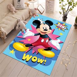 mickey mouse rug,colourful rug,pop art rug,cute rug,kids room rug,baby room decor,popular rug, nursery rug,gift for kids