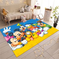 mickey mouse rug,minnie mouse rug,donald duck rug,cute rug,kids room rug,baby room decor,popular rug, nursery rug