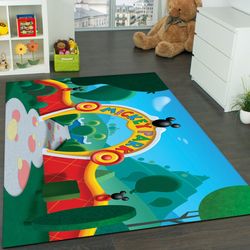 mickey park rug, cartoon rug, kids room rug, popular rug, home decor rug, modern rug, gift rug, christmas gift rug