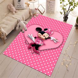 minnie mouse rug, cute rug, pink rug, kids room rug,baby room decor, popular rug, nursery rug, gift for kids rug