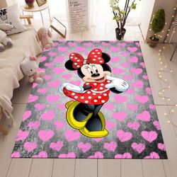 minnie mouse rug, cute rug, pink rug, kids room rug,baby room decor, popular rug, nursery rug, gift for kids