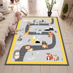 personalized tutorial kids carpet, educational play mat,kids room rug,nursery rug,play rug,play mat,gifts for kids