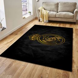 real madrid rug, football rug, sports rug, popular rug, home decor rug, modern rug, gift rug, christmas gift rug