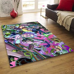 rick and morty rug , animation rug, cartoon rug, popular rug, home decor rug, modern rug, gift rug, christmas gift rug