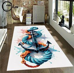 anchor rug, nautical rug, nautical, ship anchor, sailor rug rug, sea rug rug, nautical rug rug, seafarer rug