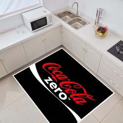 retro rugs, coca cola rugs, coca cola zero, cola written rugs, coke rugs, cola bottle, coke cap rugs, drink pattern rug,