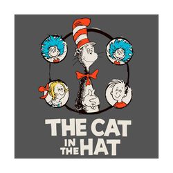 the cat in the hat svg, trending svg, dr seuss svg, thing svg, cat in hat svg, catinthehat svg, thelorax svg, dr seuss q